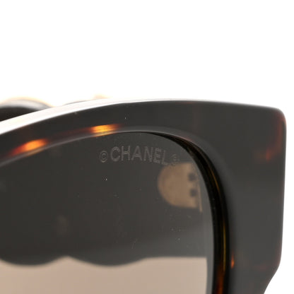 Chanel Crystal Lambskin CC Sunglasses 5455-Q-A Tortoise 8 of 10