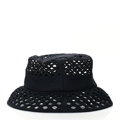Christian Dior Mesh Small Brim Bucket Hat 58 Black 4 of 8