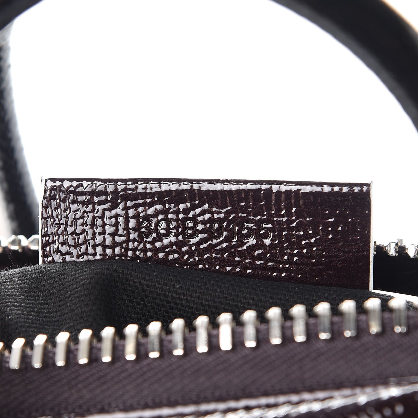 Patent Mini Tri-Color Antigona Black White Brown