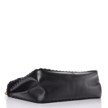 Chloe Calfskin Crystal Embellished Medium Elsie Shoulder Bag Black 5 of 9