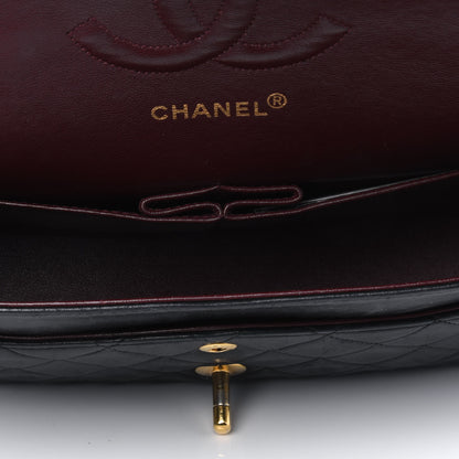 Chanel Lambskin Quilted Medium Double Flap Black 4 of 8