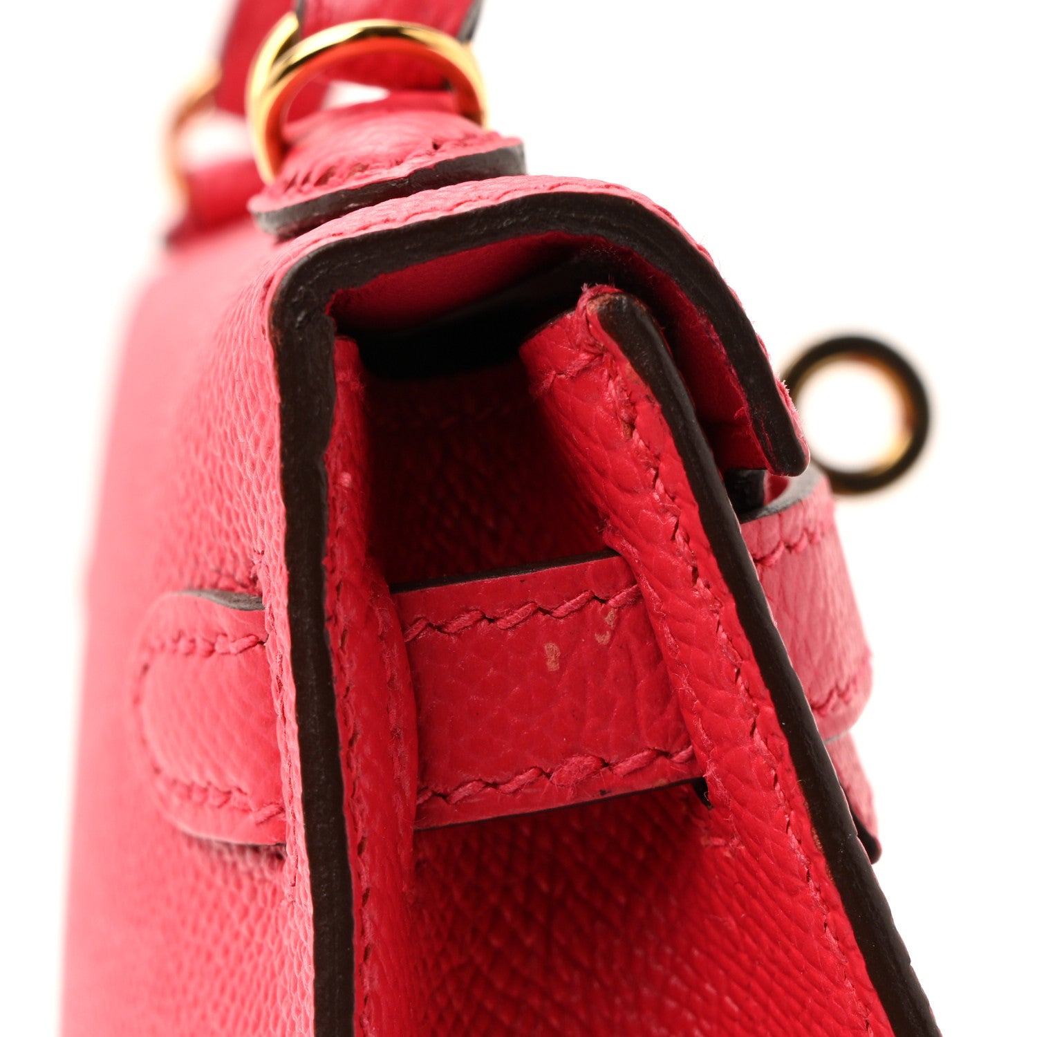 Hermes Epsom Mini Kelly Sellier 20 Rose Extreme 43 of 43