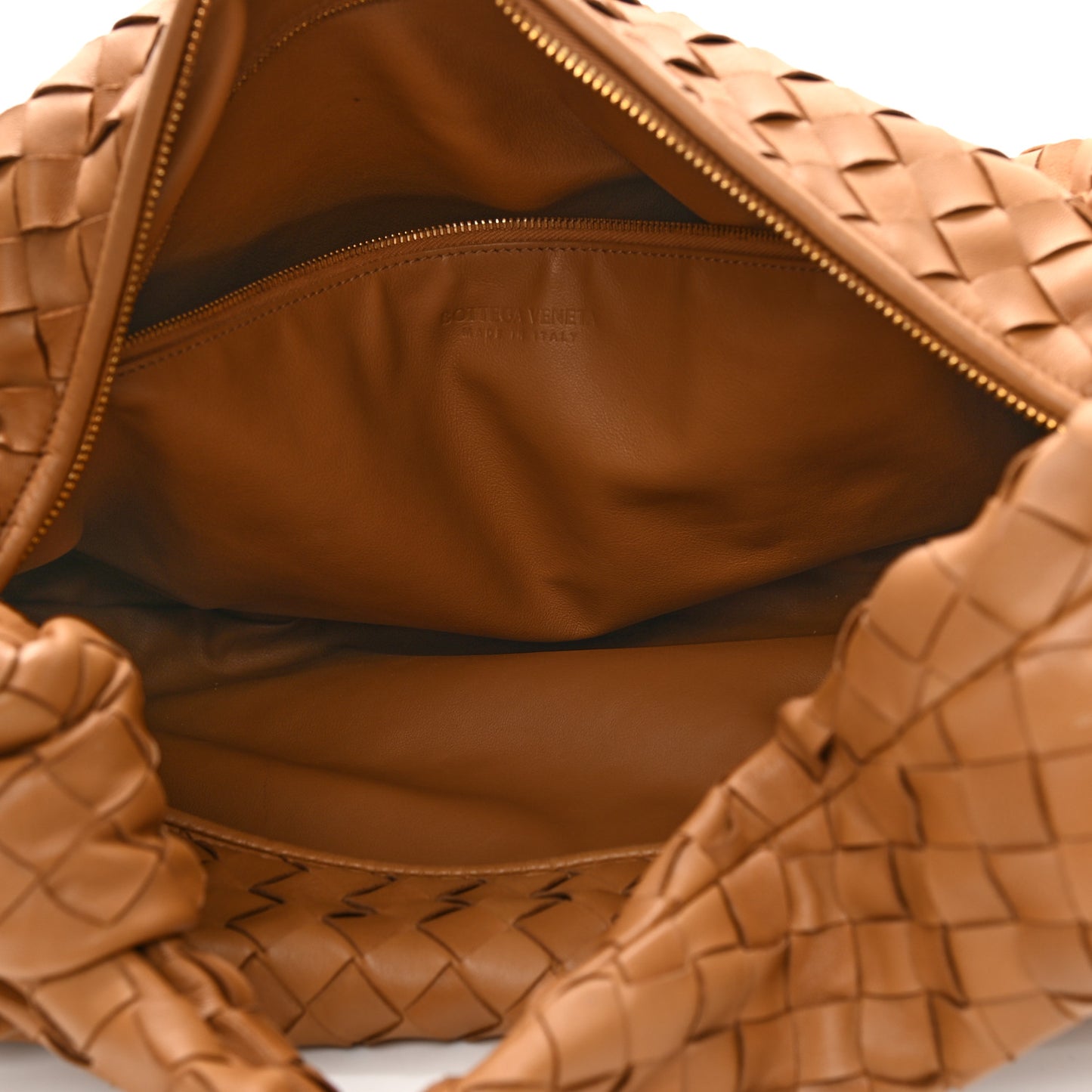 Nappa Intrecciato Small Jodie Caramel