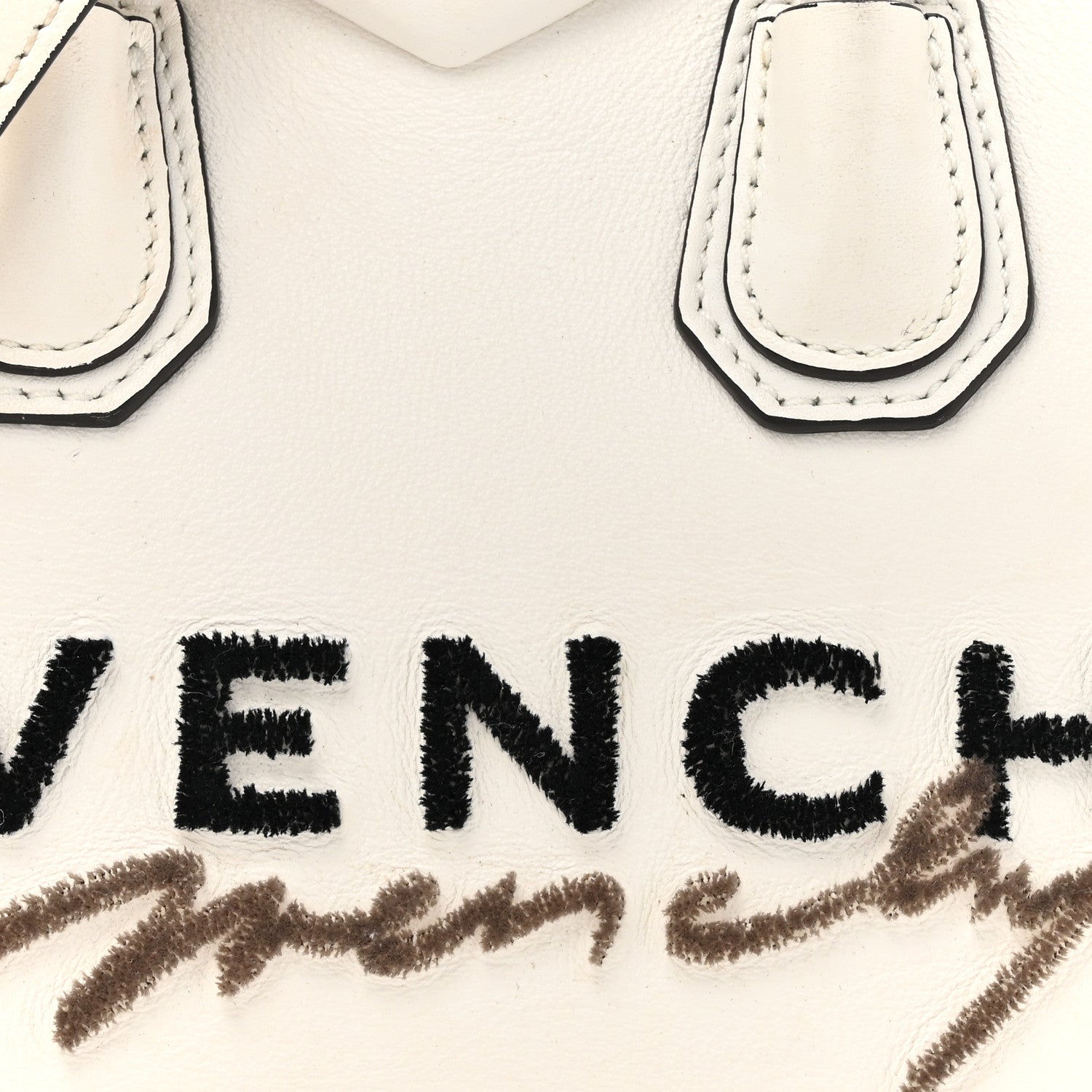 Givenchy Calfskin Signature Logo Mini Antigona White 9 of 19
