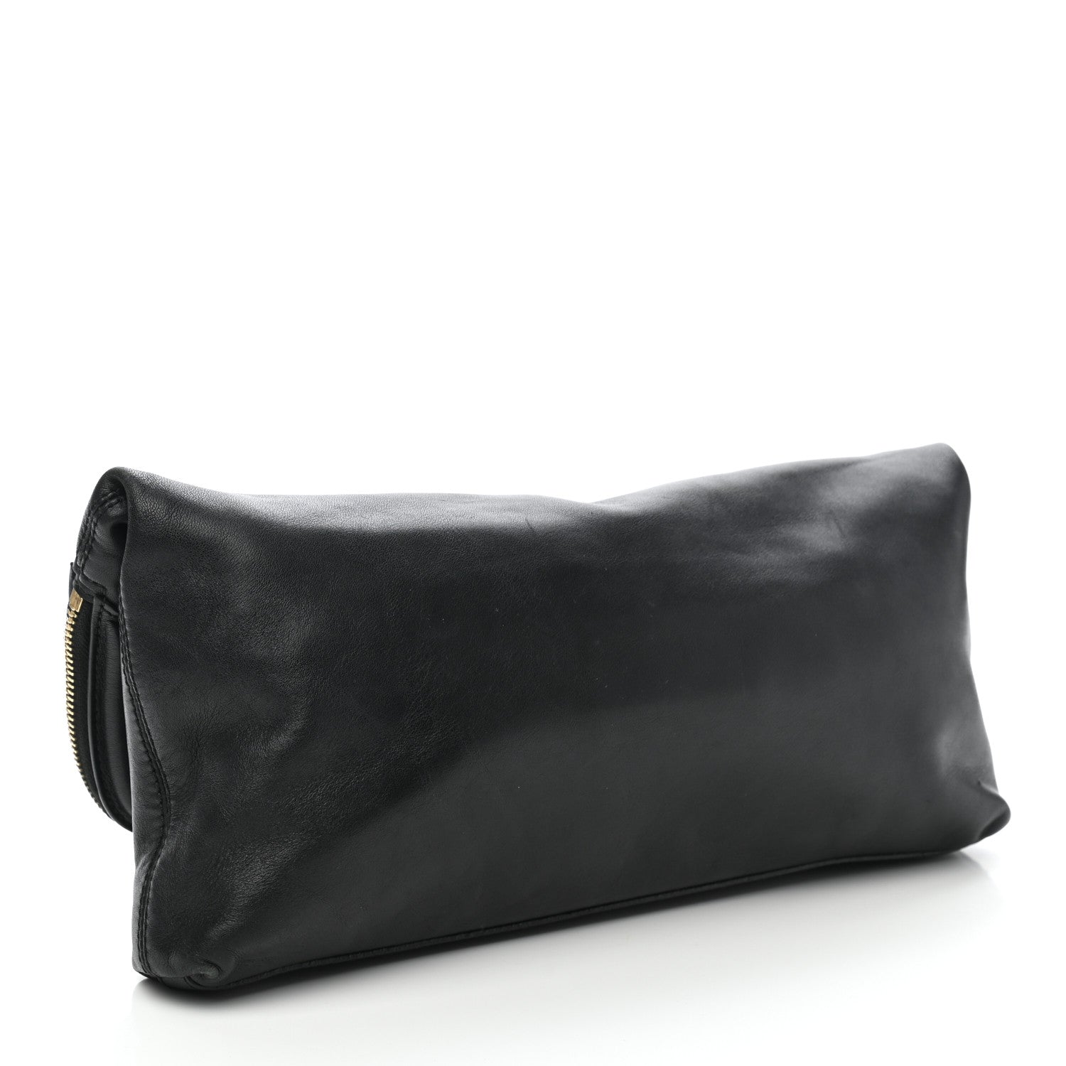 Alexander McQueen Smooth Calfskin Studded Padlock Skull Clutch Black 3 of 14