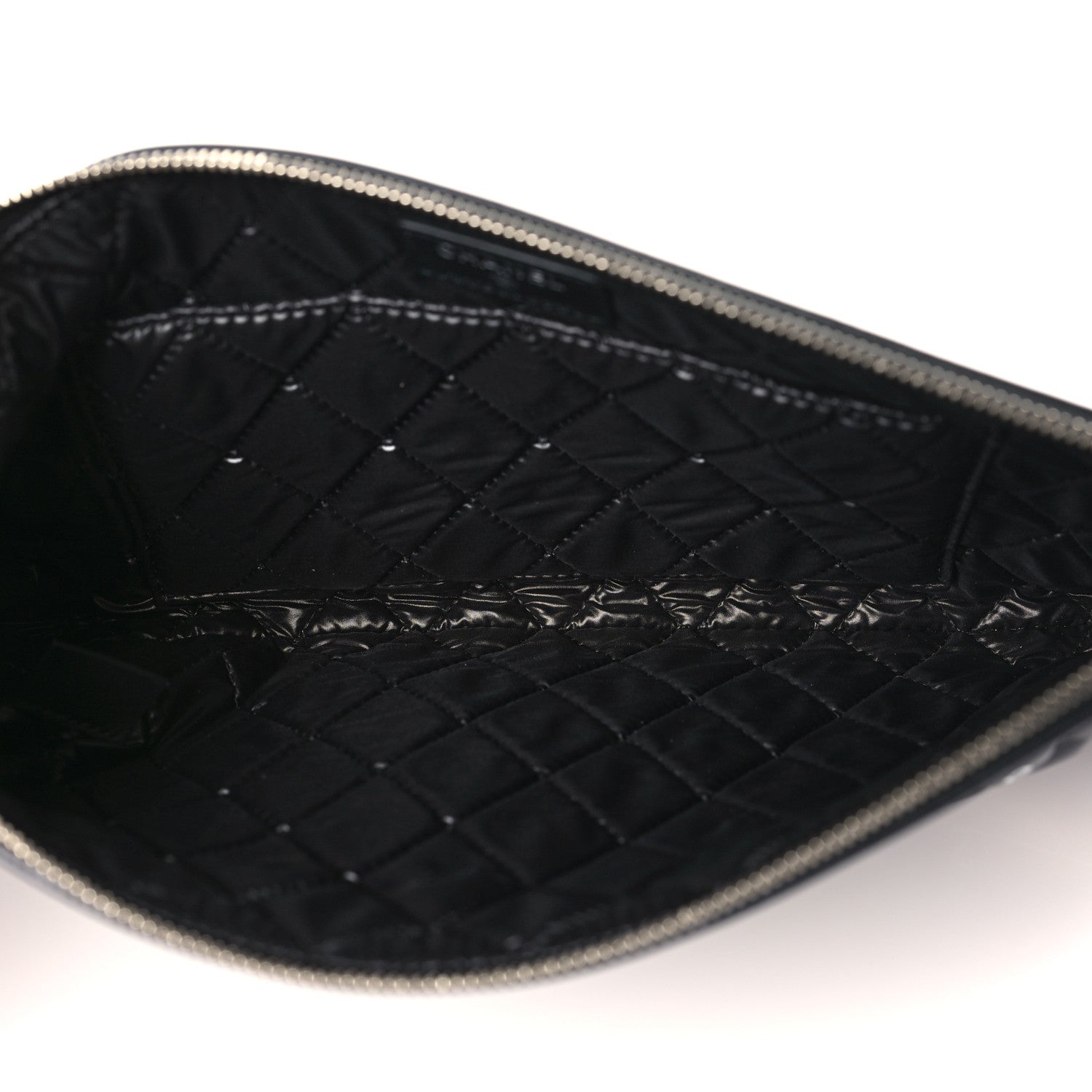 Chanel Metallic Calfskin Keyboard Pouch Black 5 of 9