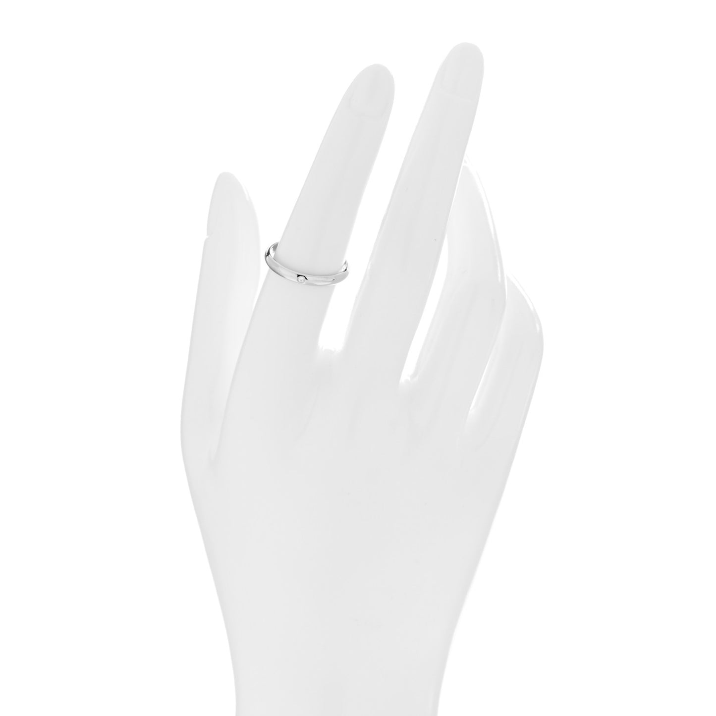 Platinum Diamond 2.6mm 1895 Wedding Band Ring 54 6.75