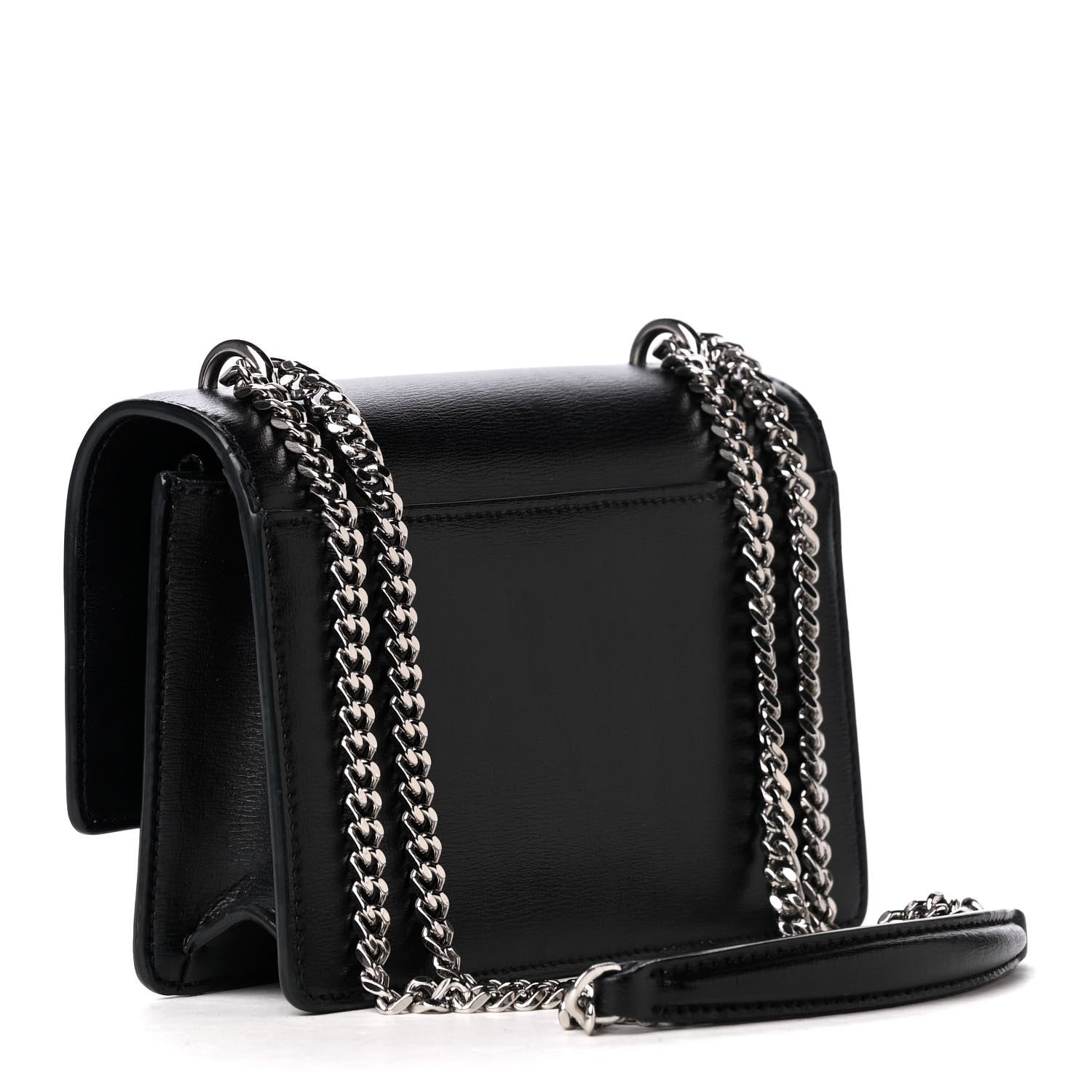 Saint Laurent Calfskin Monogram Sunset Chain Wallet Black 2 of 4