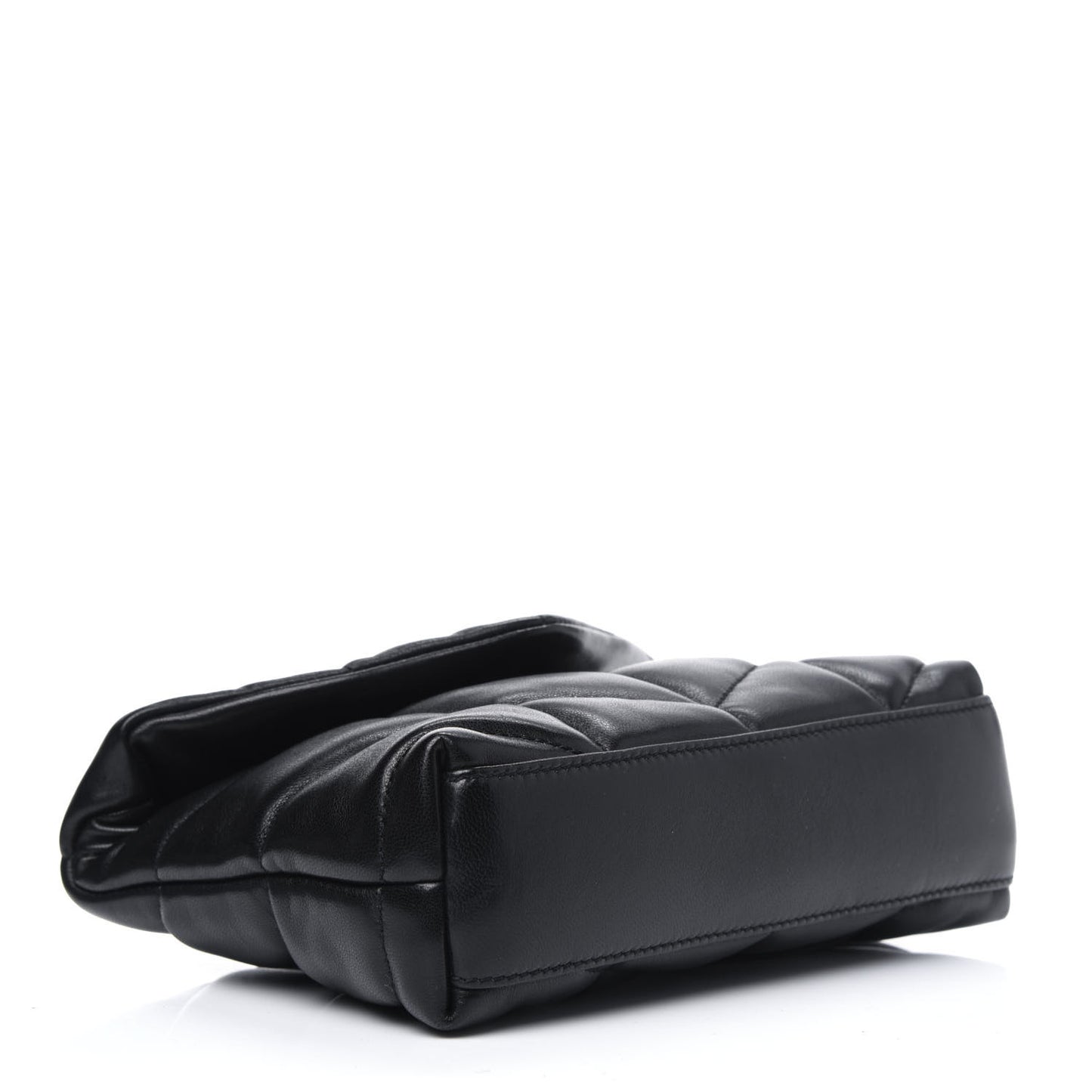 Lambskin Monogram Loulou Puffer Pouch Clutch Black