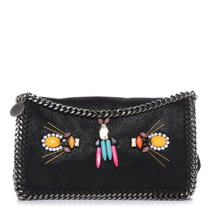 Stella McCartney Shaggy Deer Falabella Crystal Embellished Crossbody Bag Black 1 of 12