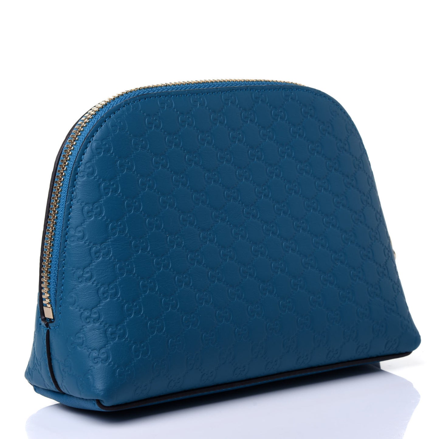 Microguccissima GG Cosmetic Case Deep Cobalt