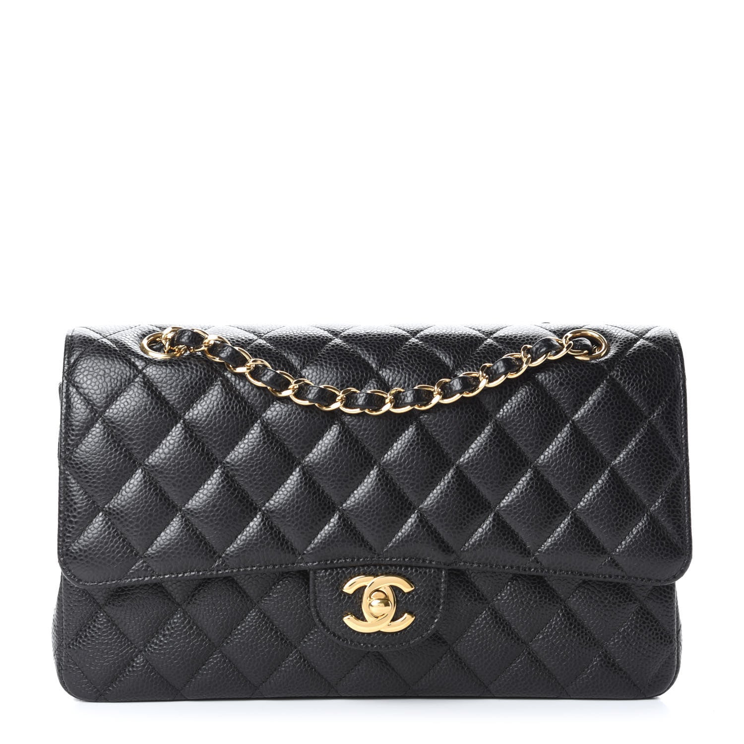 Chanel Caviar Quilted Medium Double Flap Black 1 of 9