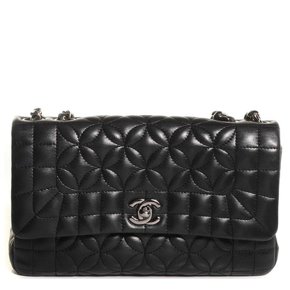 Chanel Lambskin Quilted Medium Single Flap Black 1 of 8