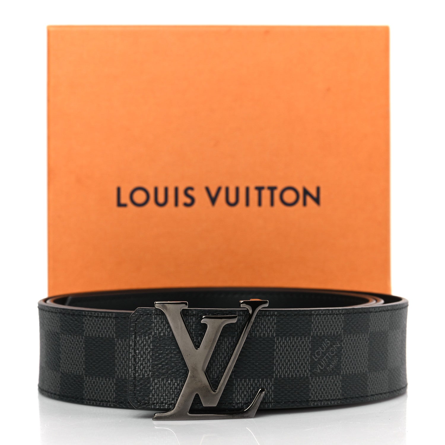 Louis Vuitton Damier Graphite 40mm LV Initiales Belt 110 44 7 of 7