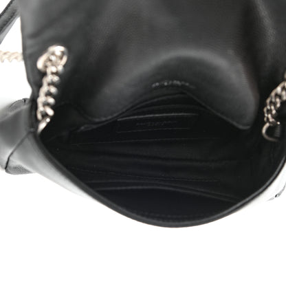 Saint Laurent Grain De Poudre Monogram Toy West Hollywood Fold-Over Bag Black 5 of 13