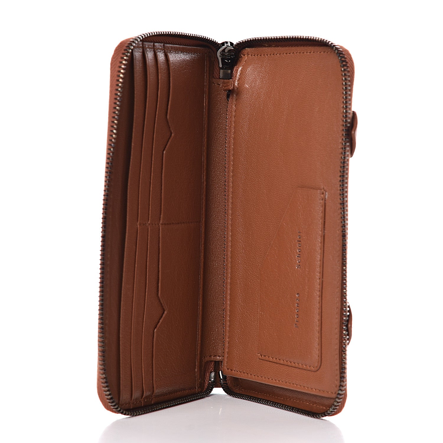 Proenza Schouler Lambskin PS1 Large Zip Around Wallet Saddle 5 of 7