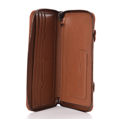 Proenza Schouler Lambskin PS1 Large Zip Around Wallet Saddle 5 of 7