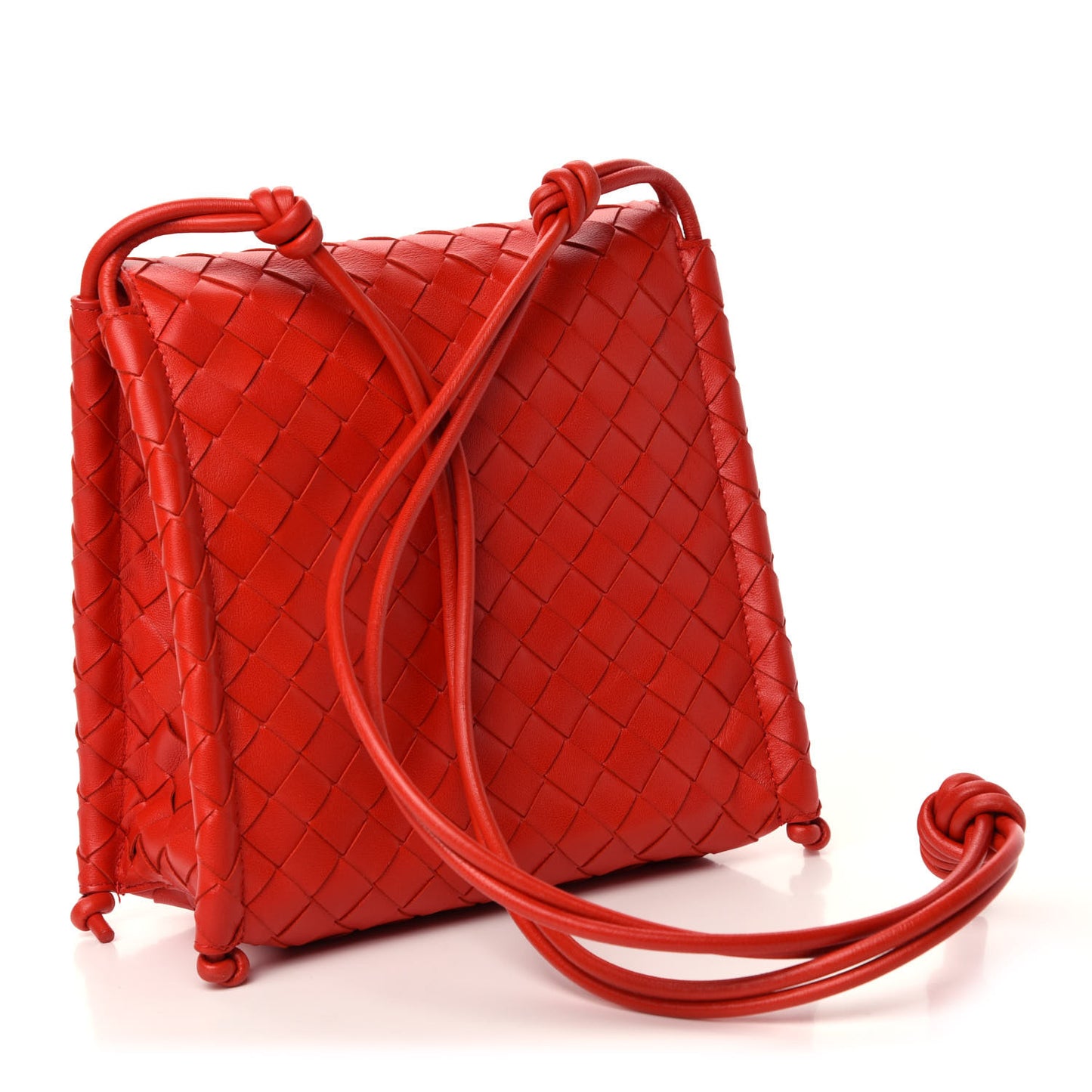Nappa Intrecciato Small Knot Flap Crossbody Nail Polish