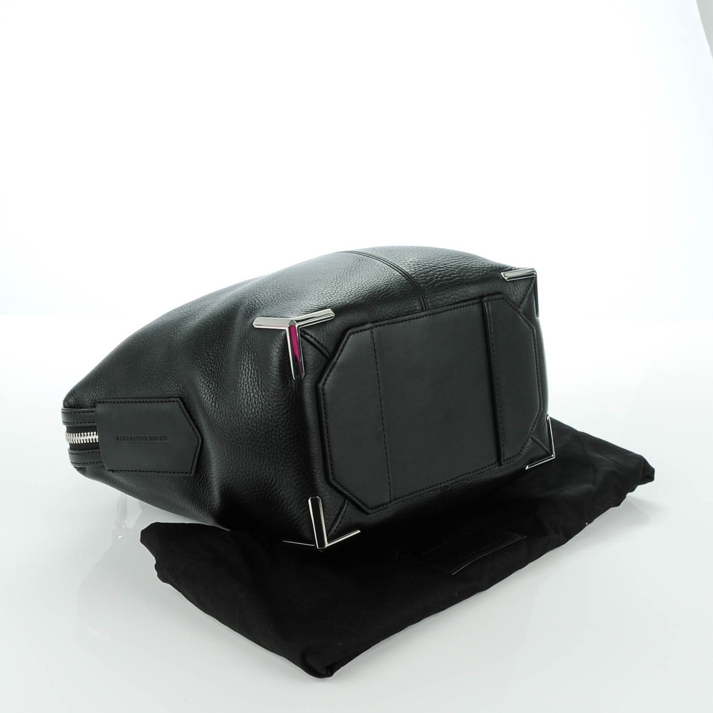 Pebbled Calfskin Small Emile Black
