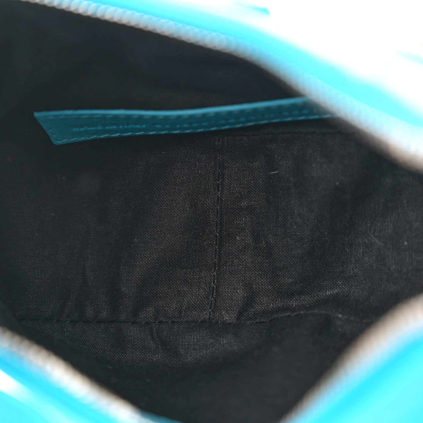 Agneau Arena Le Cagole Shoulder Bag XS Cyan