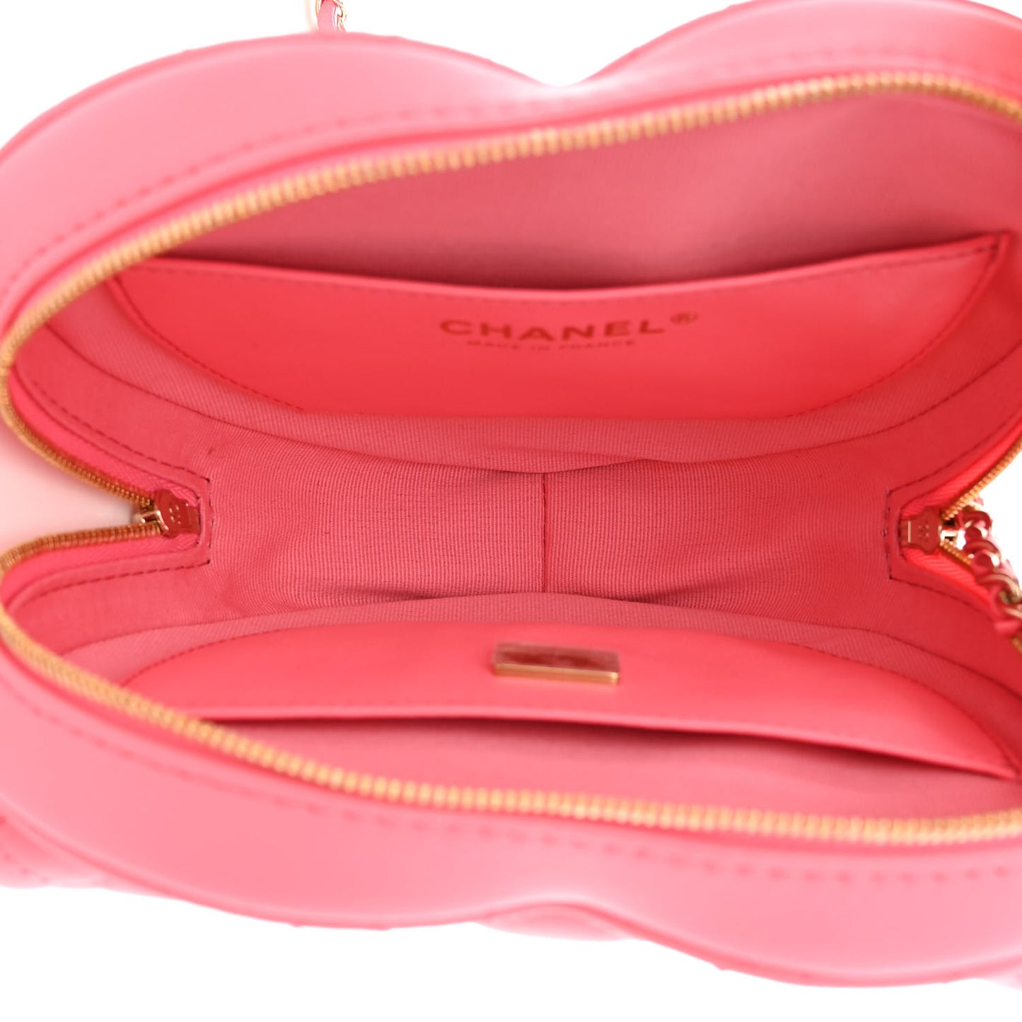 Lambskin Quilted CC In Love Heart Bag Pink