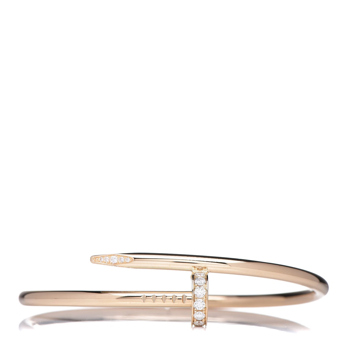 18K Yellow Gold Diamond Juste Un Clou Bracelet 17