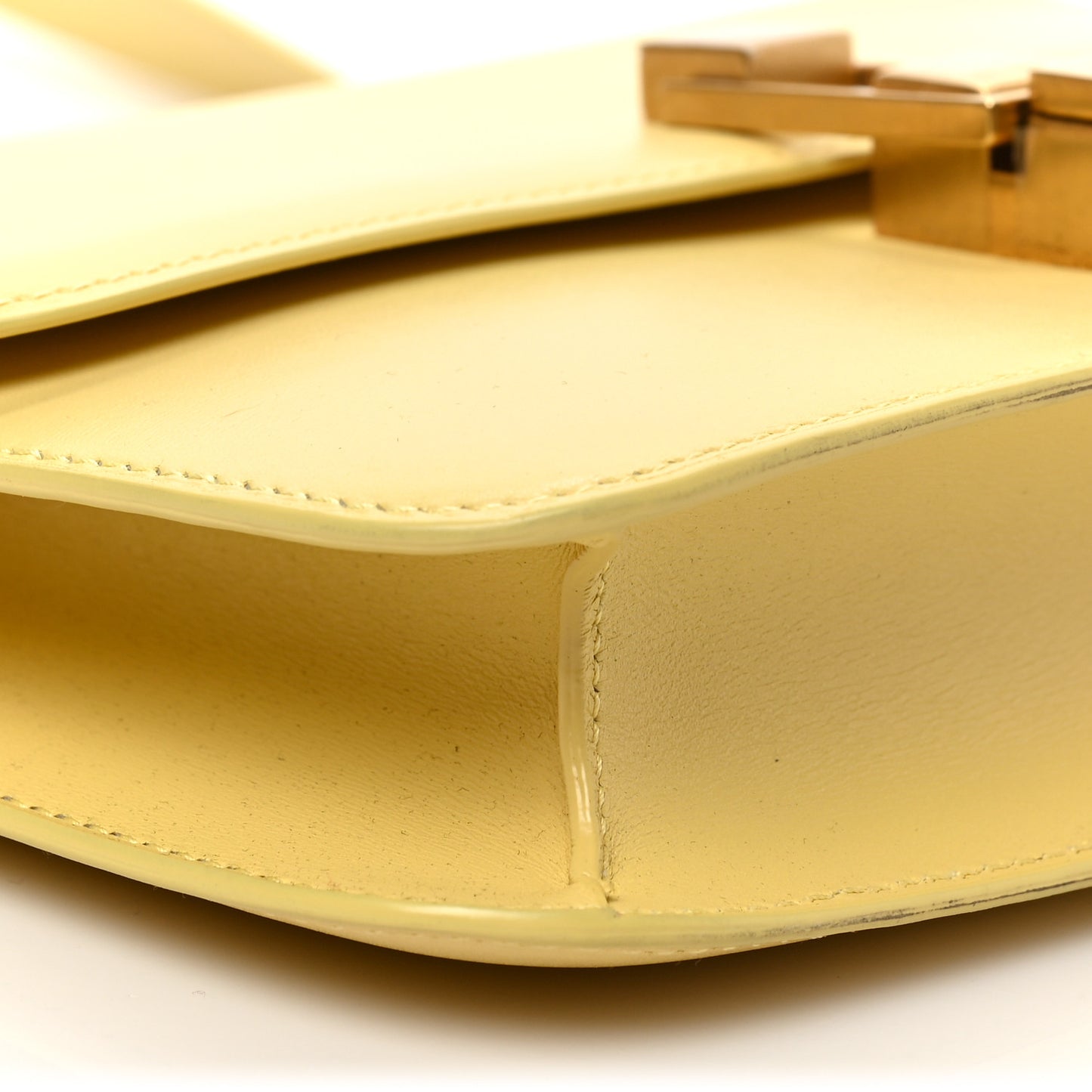 Smooth Calfskin Carre Satchel Paille