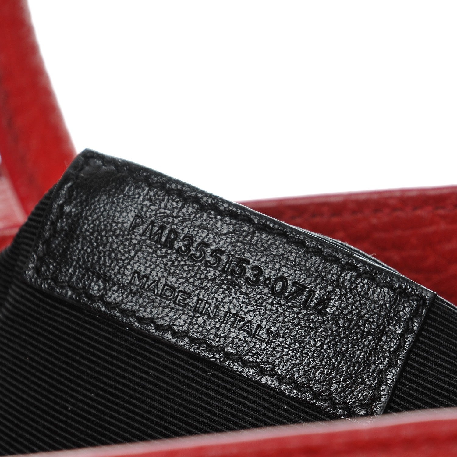 Saint Laurent Grained Calfskin Small Sac De Jour New Red 8 of 8