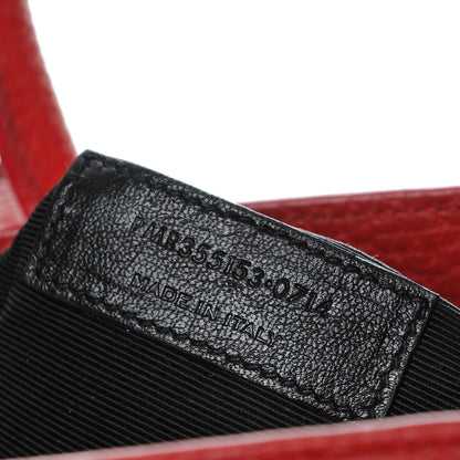 Saint Laurent Grained Calfskin Small Sac De Jour New Red 8 of 8