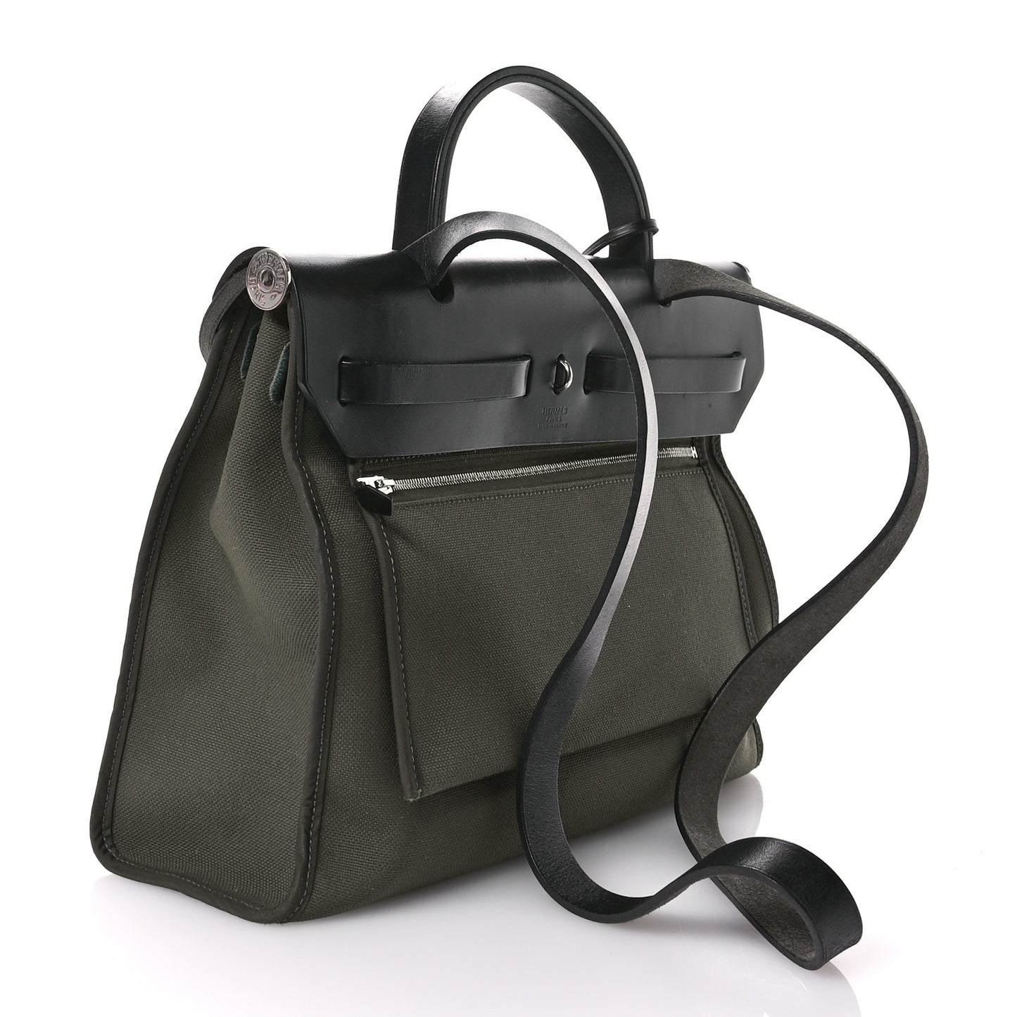 Military Toile Vache Hunter Herbag Zip 31 PM Vert De Gris Black