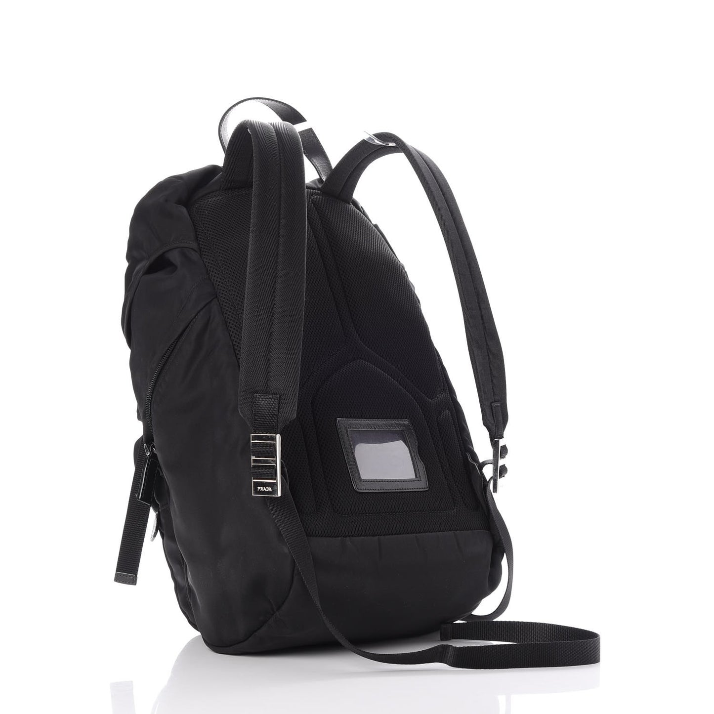 Tessuto Nylon Double Buckle Backpack Black