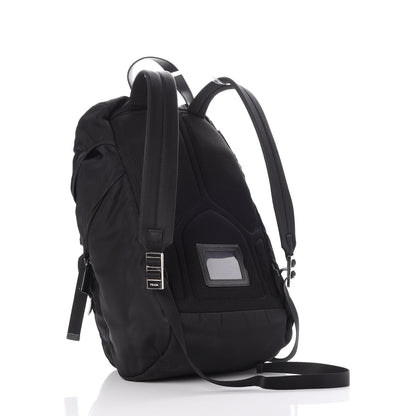 Prada Tessuto Nylon Double Buckle Backpack Black 3 of 9