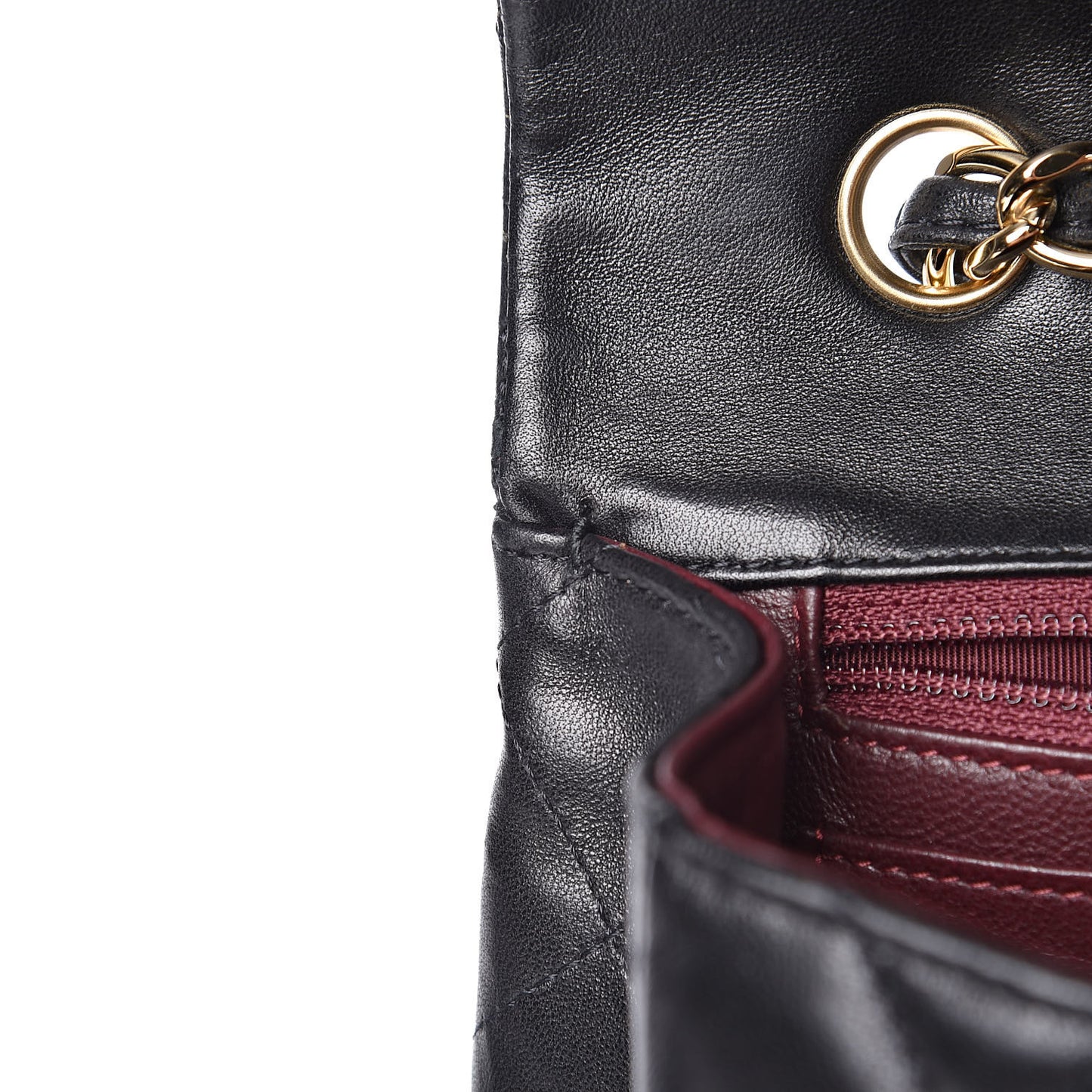 Lambskin Quilted Jumbo Single Flap Black