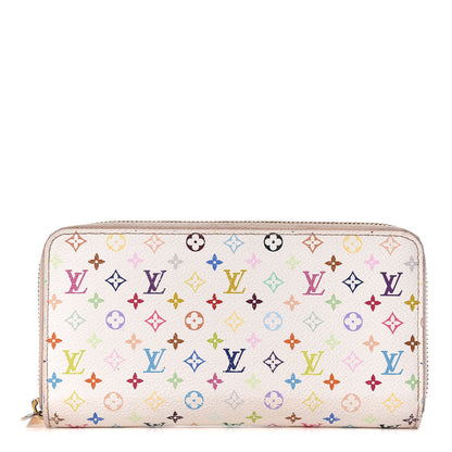 Louis Vuitton Monogram Multicolor Zippy Wallet White Eglantine 1 of 12