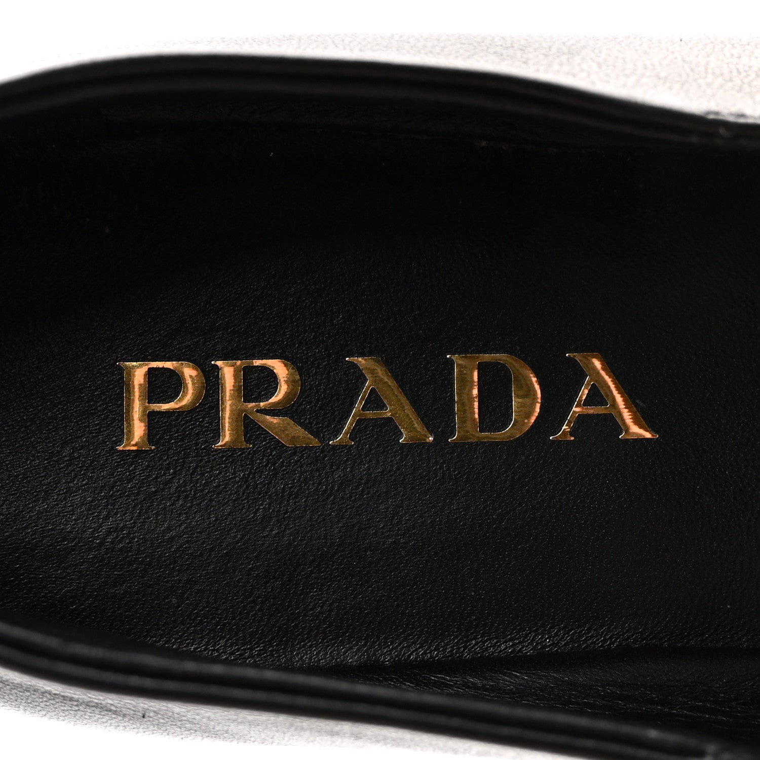 Prada Nappa Metal Triangle Logo Ballet Flats 39 Black 8 of 10