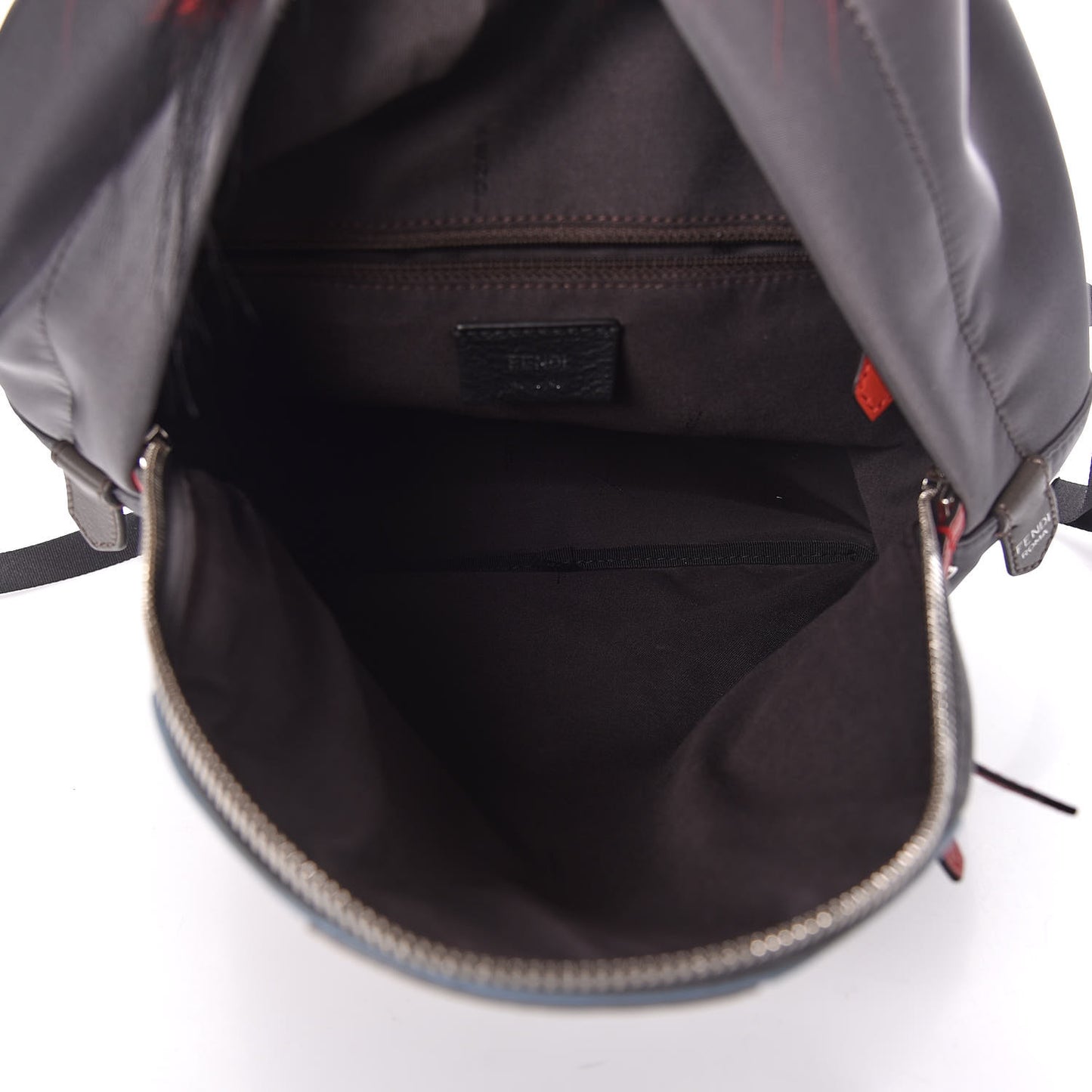 Nylon Vitello Elite Fox Goat Monster Eyes Studded Backpack Acciaio Pimento Multicolor