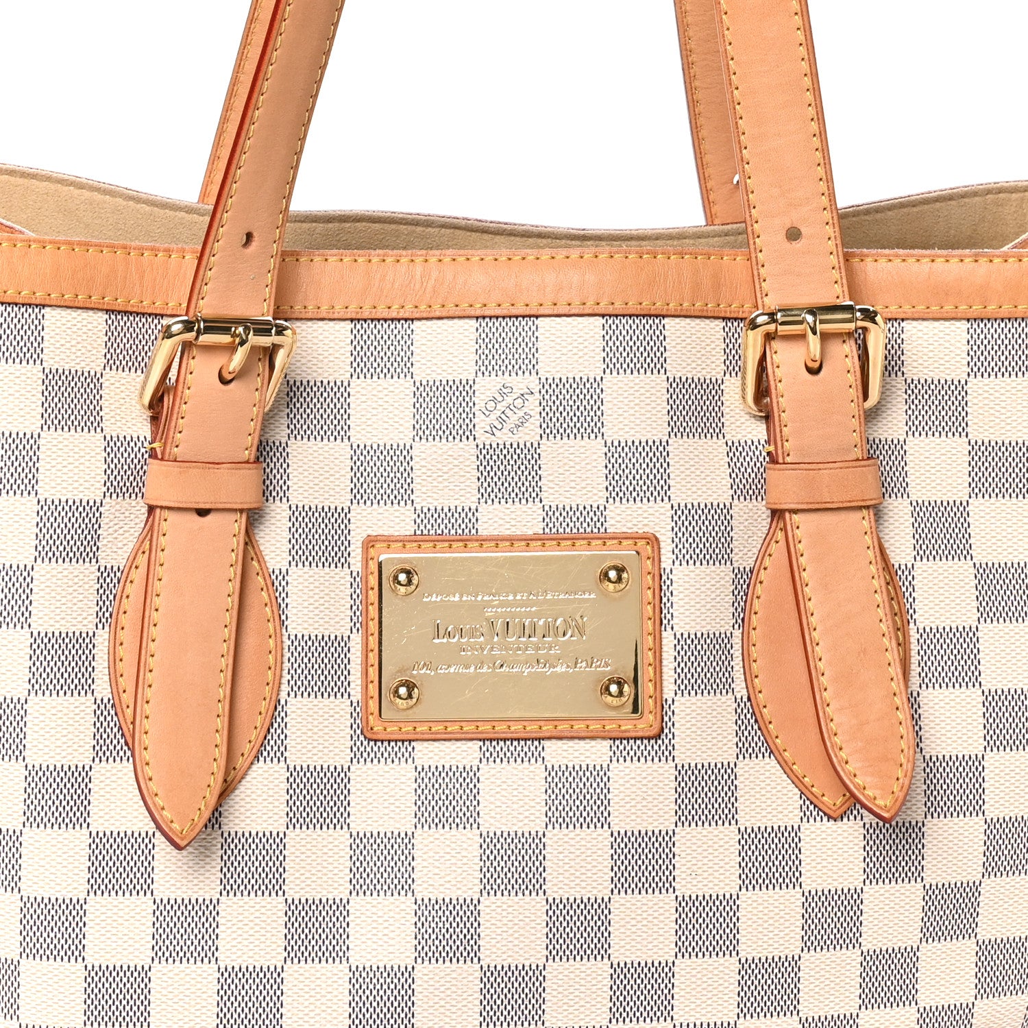 Louis Vuitton Damier Azur Hampstead MM 7 of 9