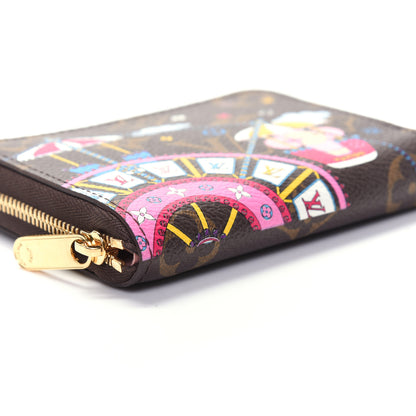Louis Vuitton Monogram 2020 Christmas Animation Big Wheel Zippy Coin Purse Rose Ballerine 6 of 10