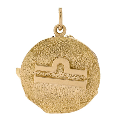 Tiffany 18K Yellow Gold Zodiac Libra Pendant 3 of 5