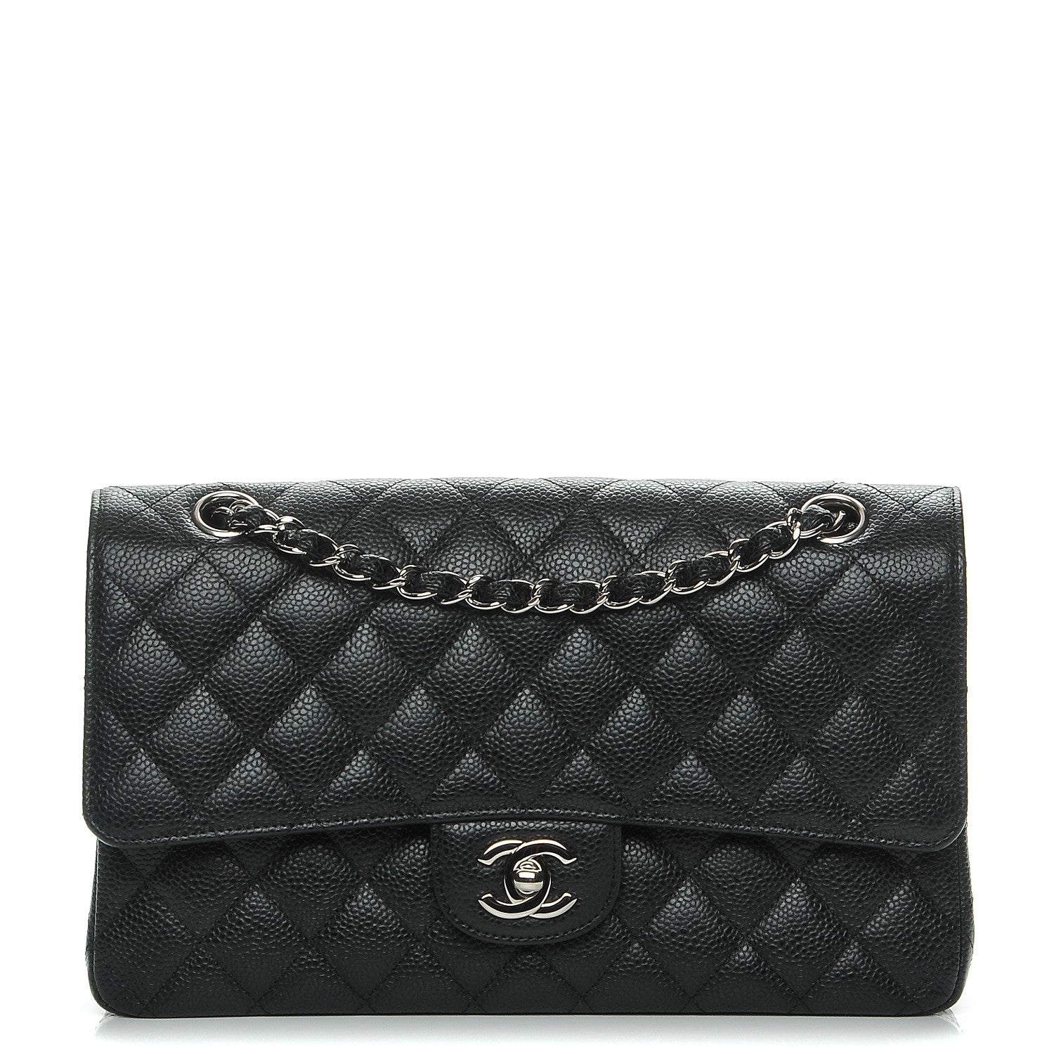 Chanel Caviar Quilted Medium Double Flap Black 1 of 8
