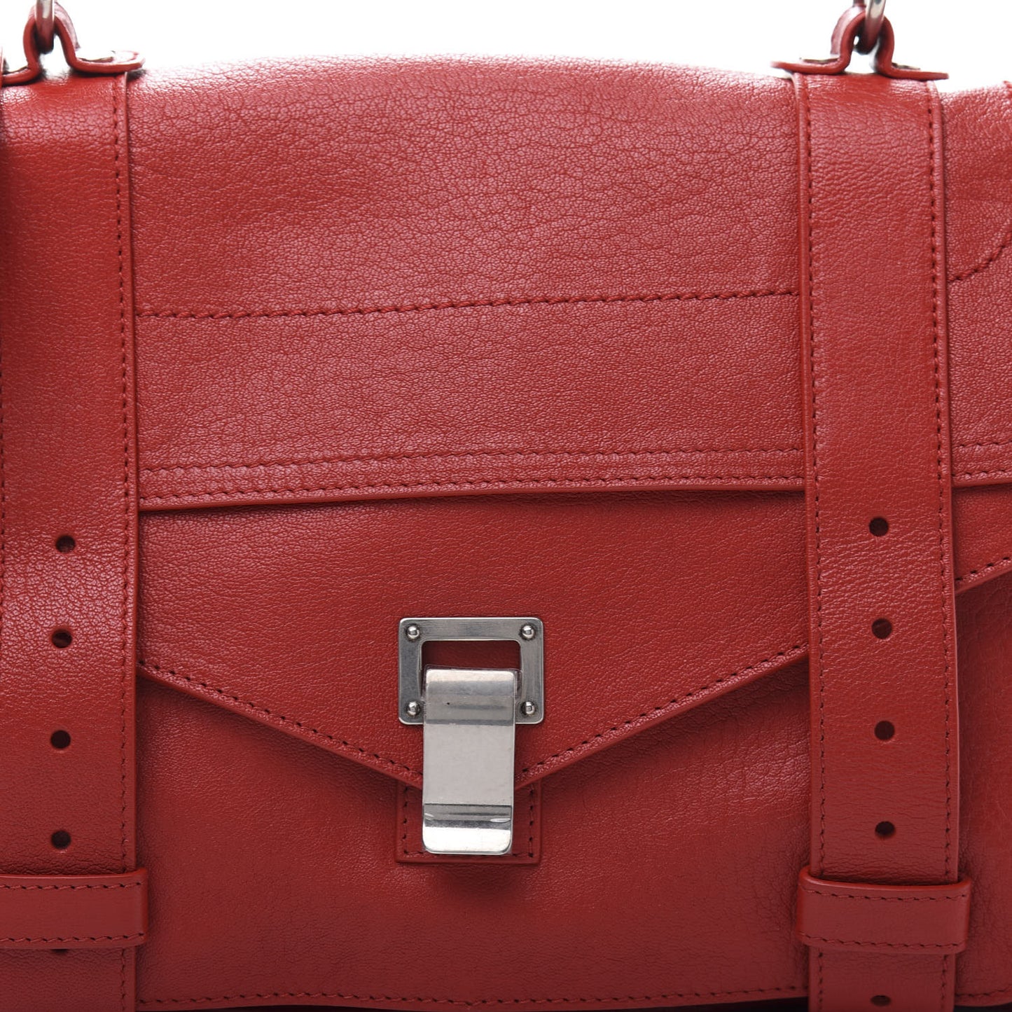 Lambskin Medium PS1 Satchel True Red