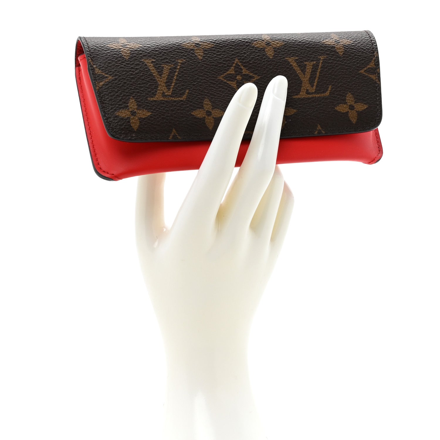 Louis Vuitton Monogram Woody Sunglass Case Rouge 2 of 6