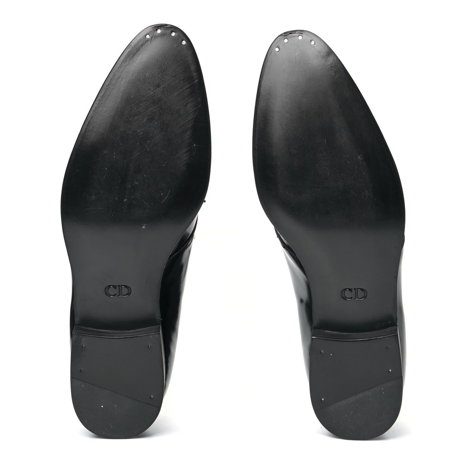 Christian Dior Polished Calfskin Mens Derby Shoe 44 Black 6 of 10
