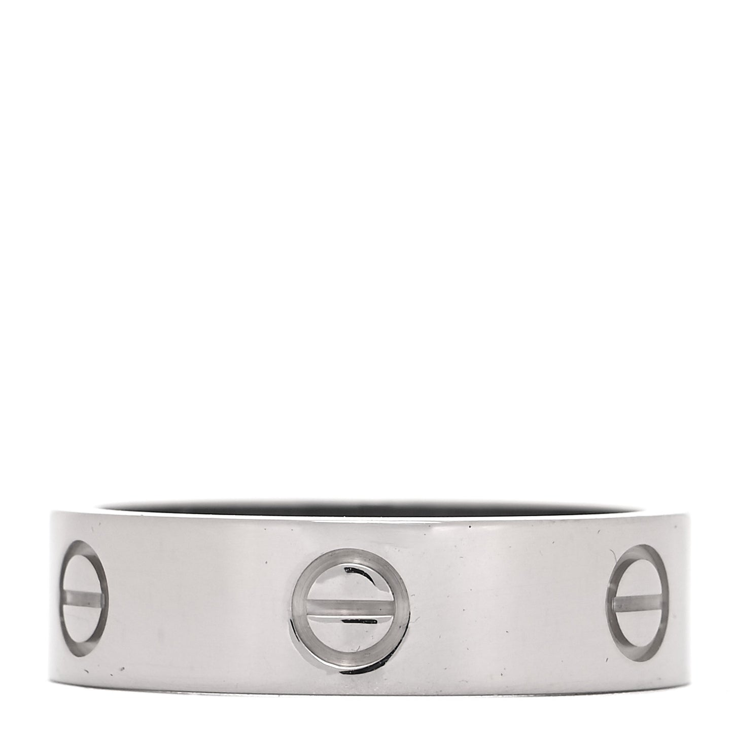 18K White Gold 6mm LOVE Ring 60 9