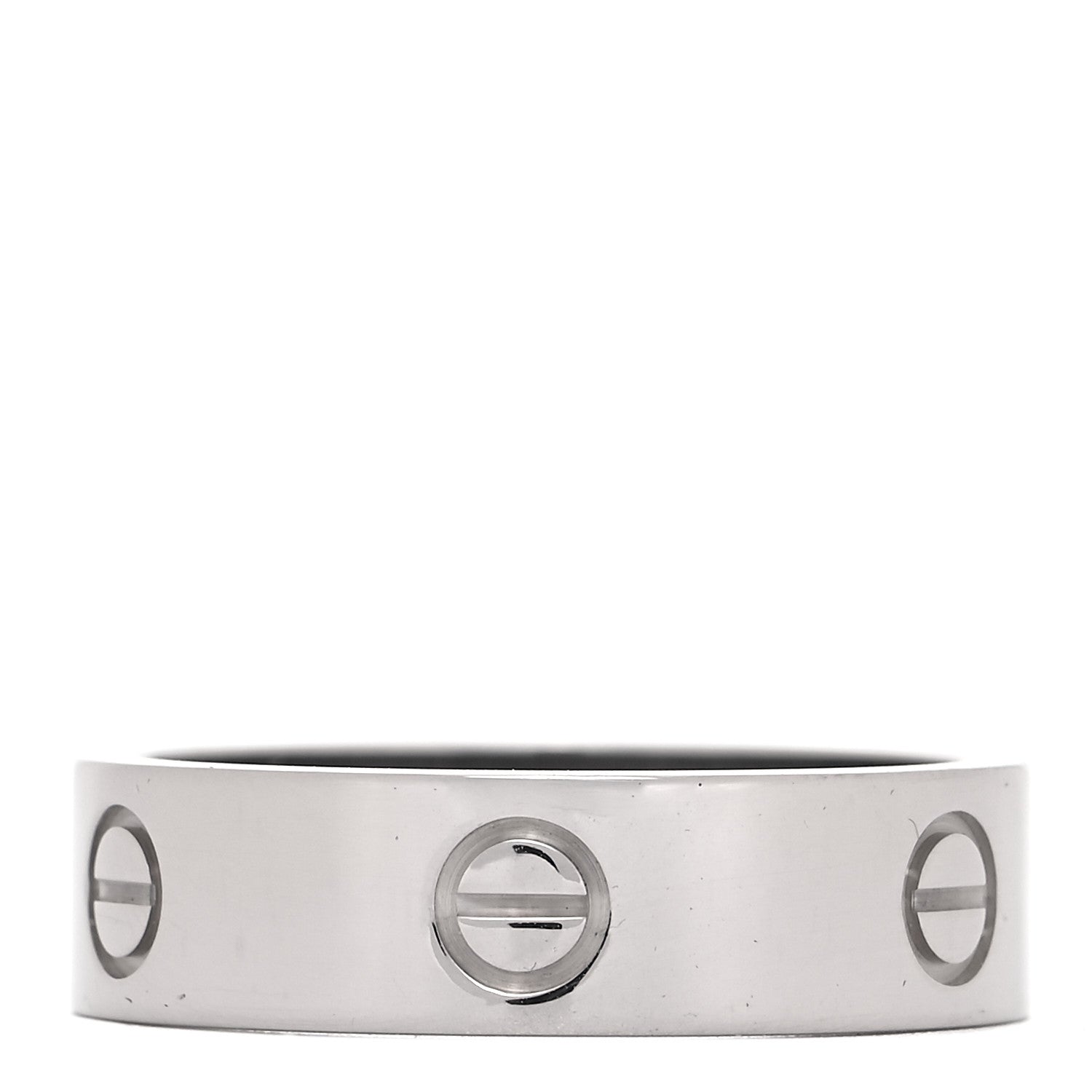 Cartier 18K White Gold 6mm LOVE Ring 60 9 1 of 4