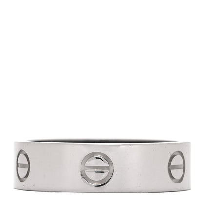 Cartier 18K White Gold 6mm LOVE Ring 60 9 1 of 4
