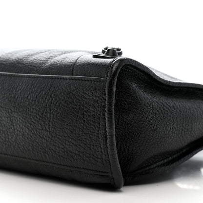 Balenciaga Chevre Black Metallic Edge Hardware S City Black 10 of 11