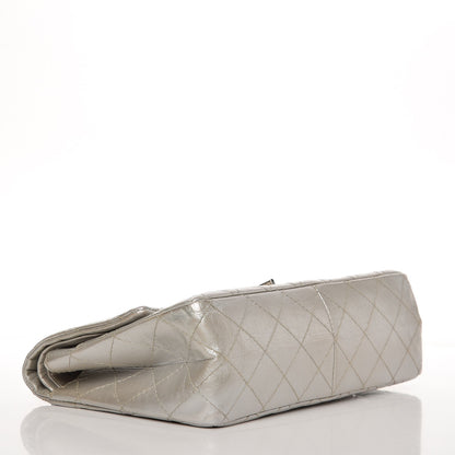 Chanel Metallic Aged Calfskin Quilted 2.55 Reissue 226 Flap Silver 5 of 9
