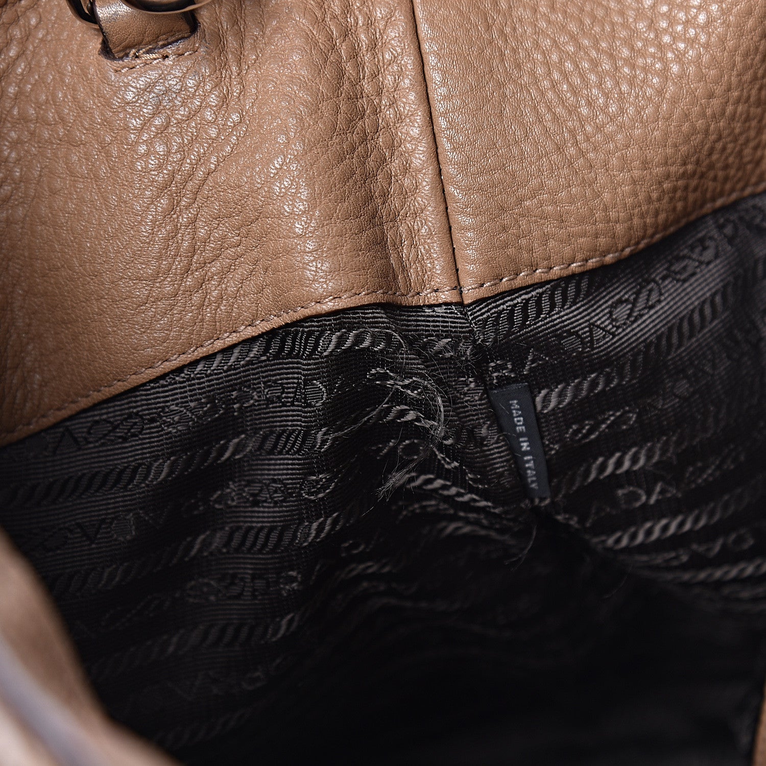 Prada Vitello Daino Tote Sesamo 12 of 25