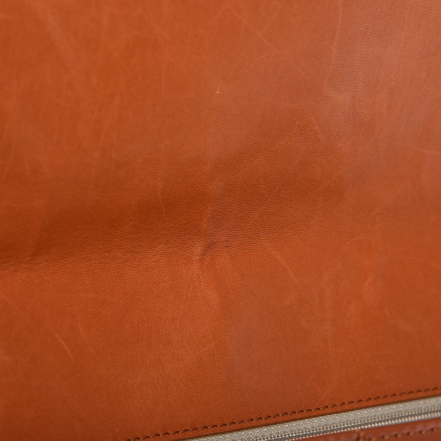 Vinyl Quilted In the Business Flap Bag Orange